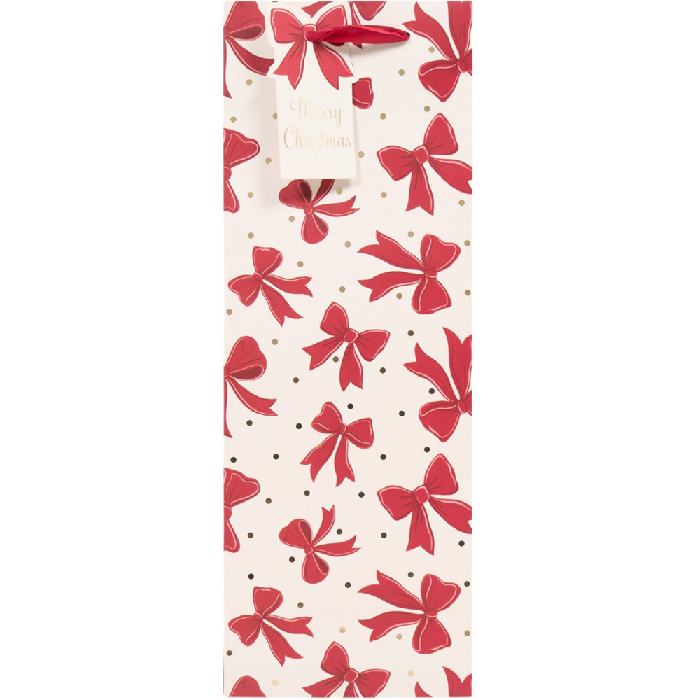 Christmas Bow Bottle Bag Image 1