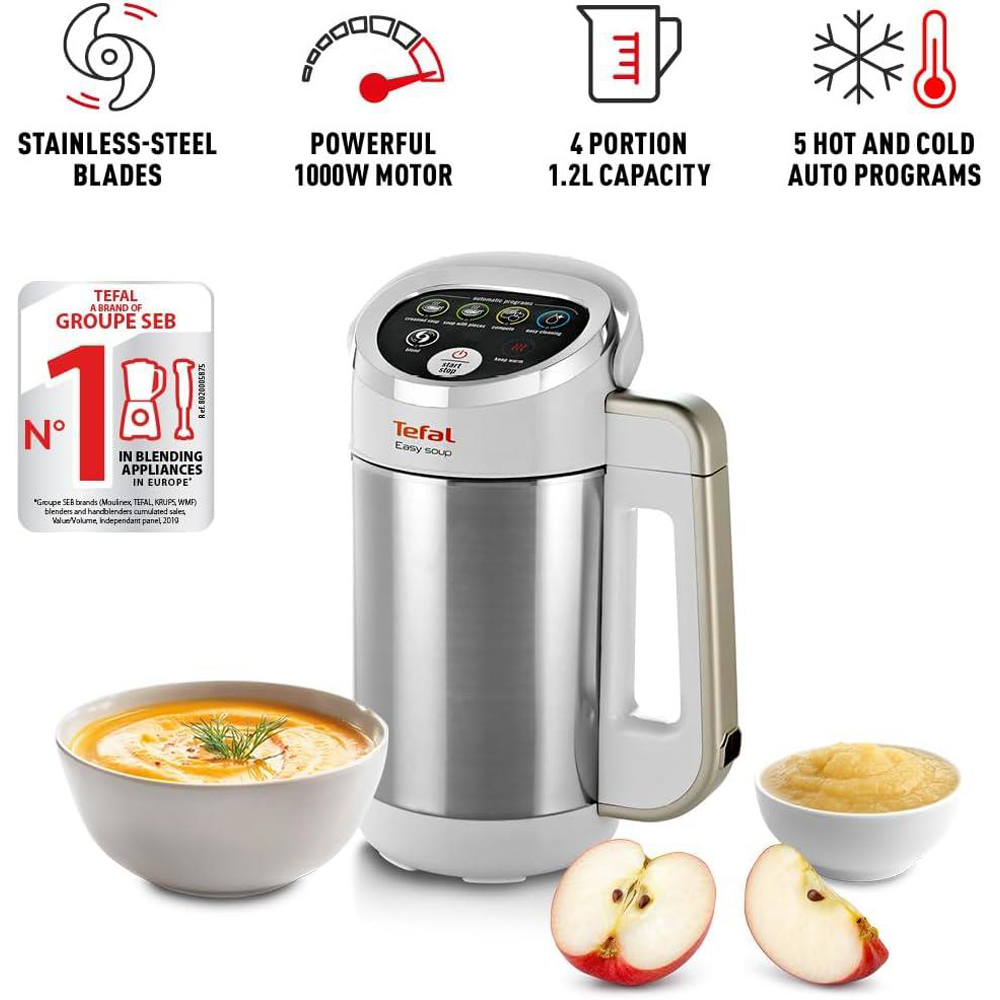 Tefal Auto Clean Digital Control Smoothie and Soup Maker 1.2L Image 2