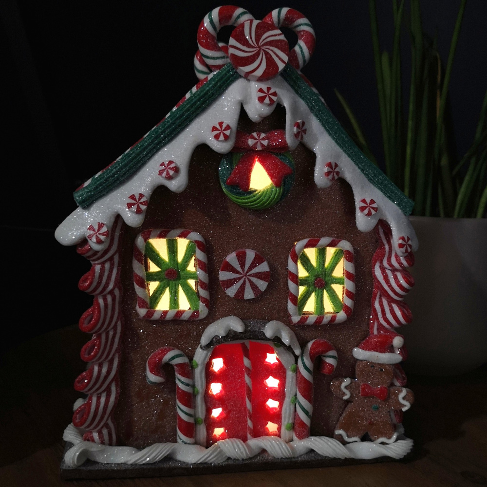 Samuel Alexander LED Gingerbread Candy Chalet Christmas Decoration 23cm Image 5