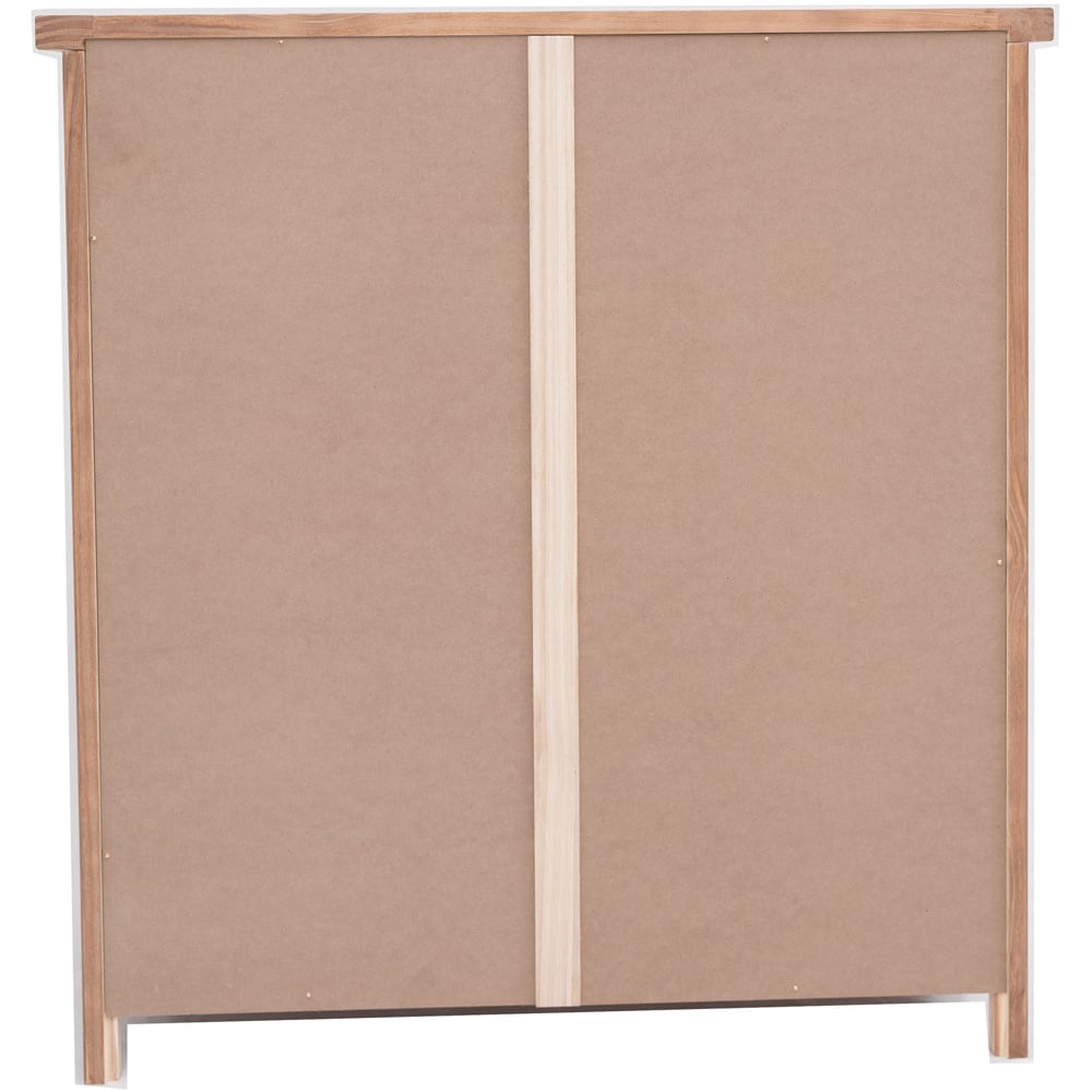 Tirolo 4 Drawer Light Brown Chest of Drawers with Brass Cup Handles Image 5