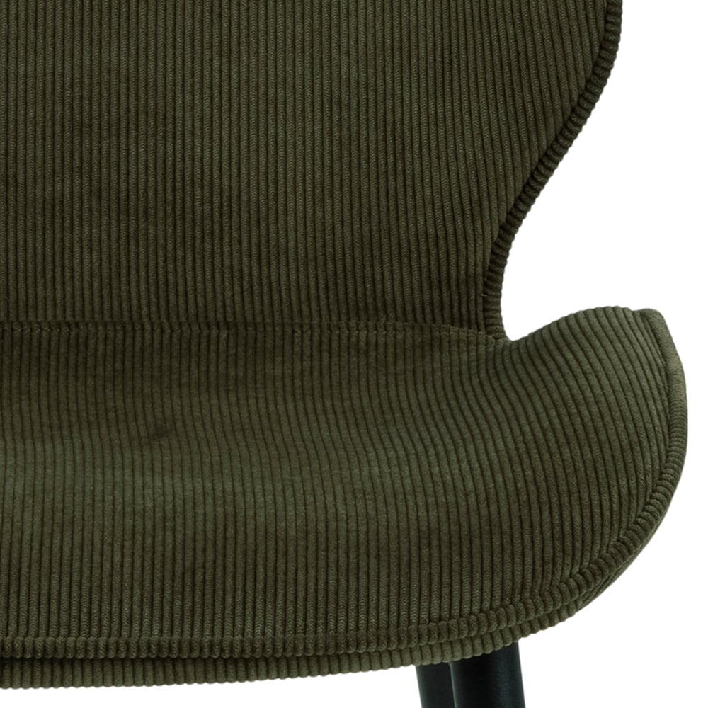 Florence Femke Set of 4 Olive Green Dining Chair Image 7