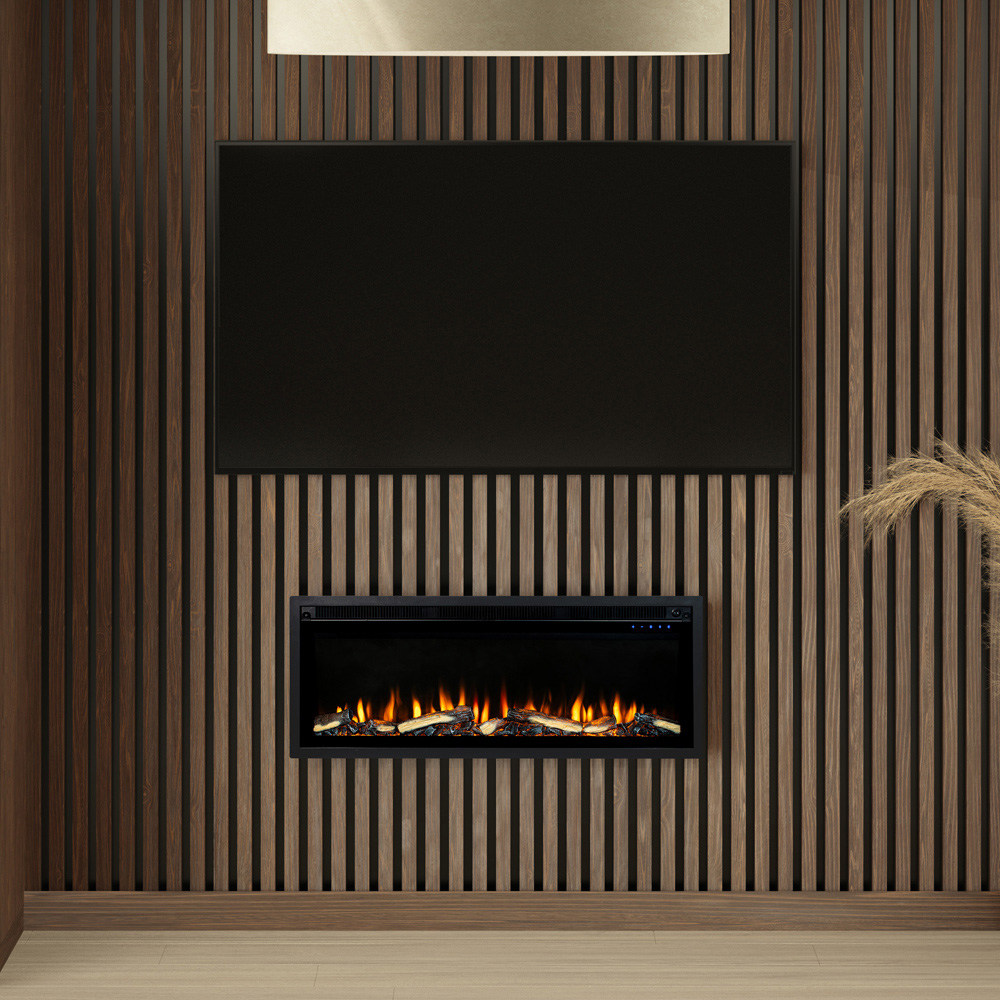 Be Modern Bolen 3-in-1 Black Electric Fireplace 1.5kW 40 inch Image 2