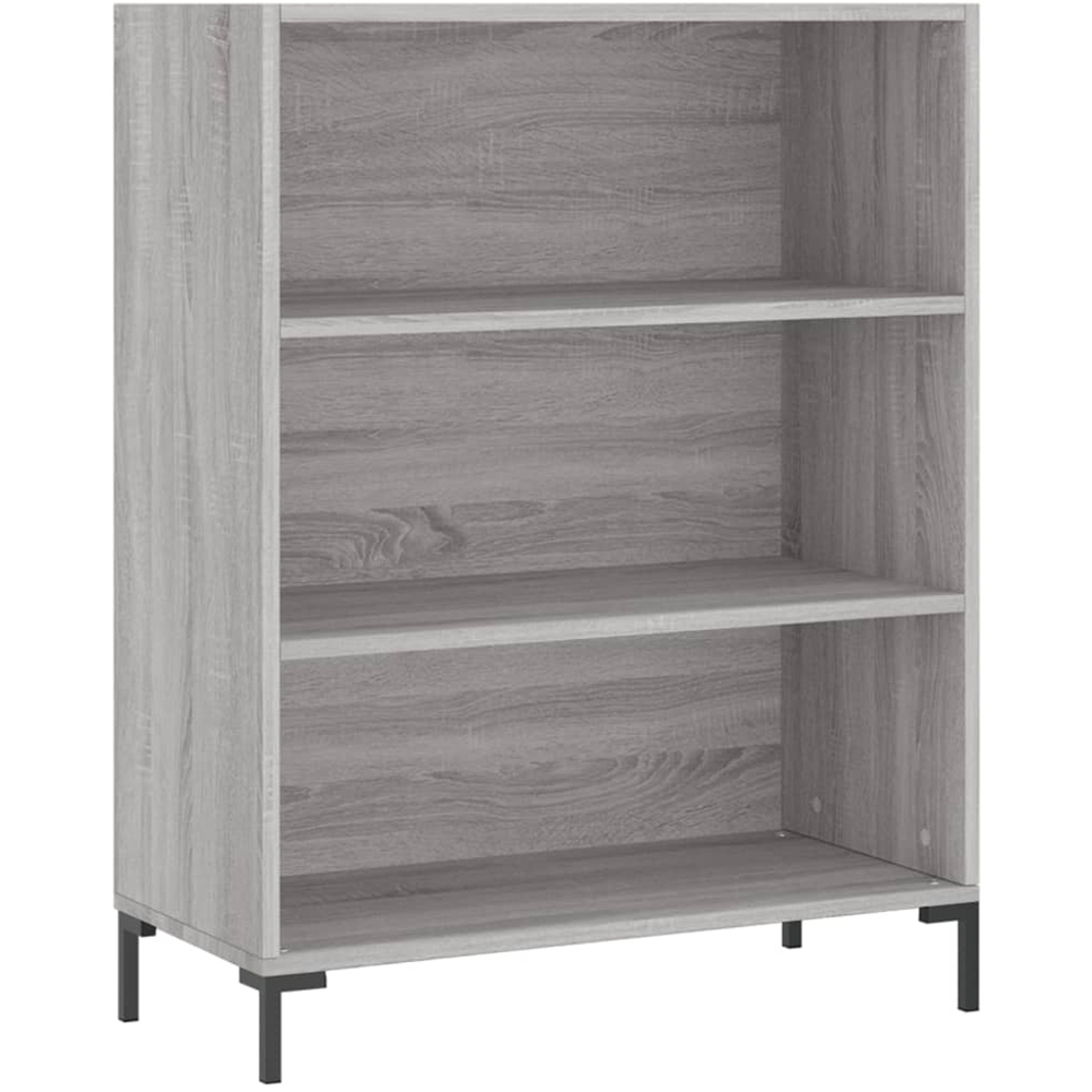 vidaXL 2 Door 3 Shelf Grey Sonoma Highboard Image 7