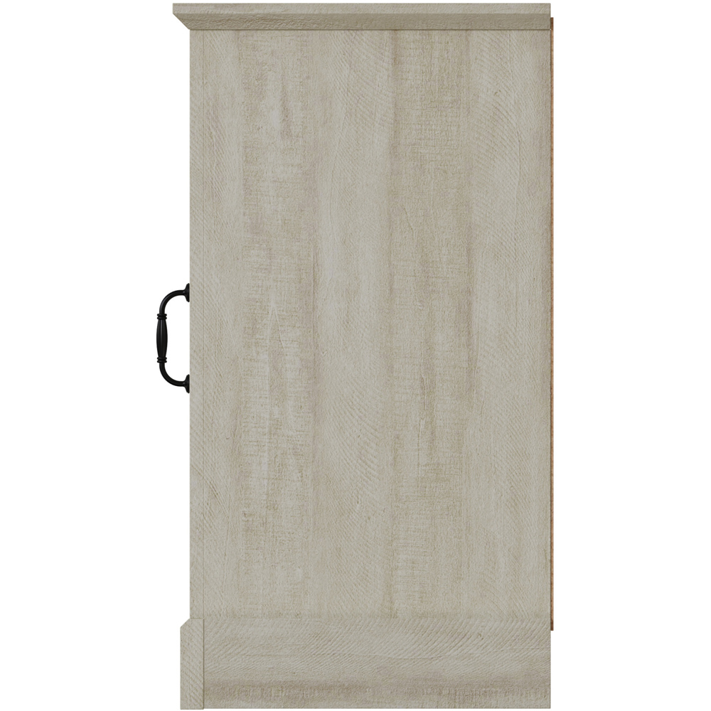 GFW Amelie 2 Door Dusty Grey Oak Grey Compact Sideboard Image 5