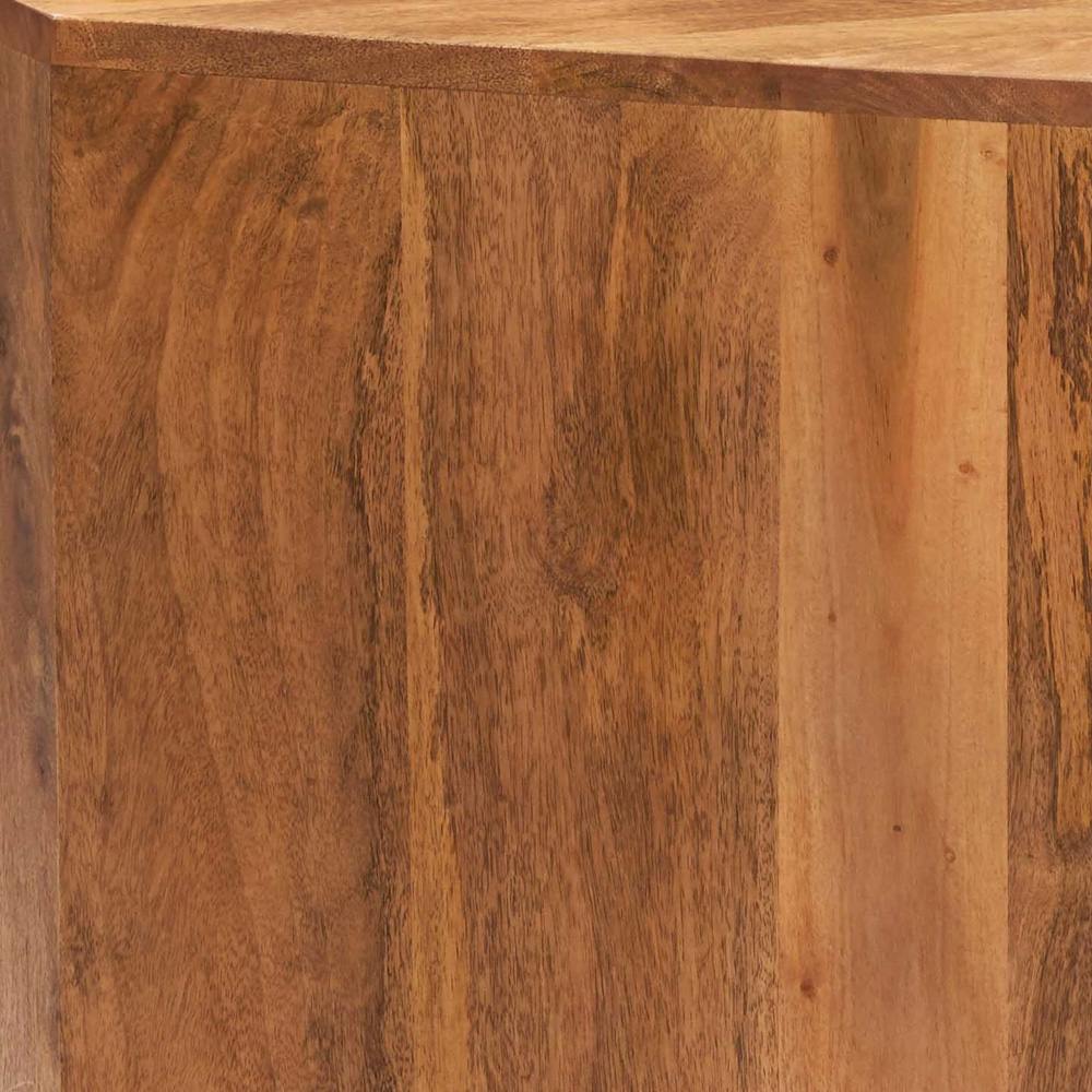 Brooklyn Napoli Toko 2 Shelf Light Mango Corner TV Unit Image 4