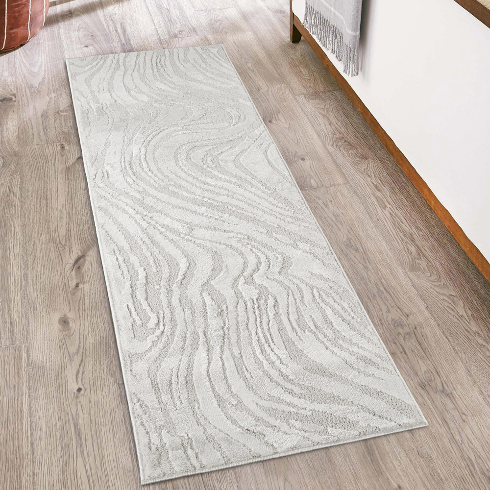 Desire Rugs Hamilton Silver Marble Rug 80 x 150cm Image 6
