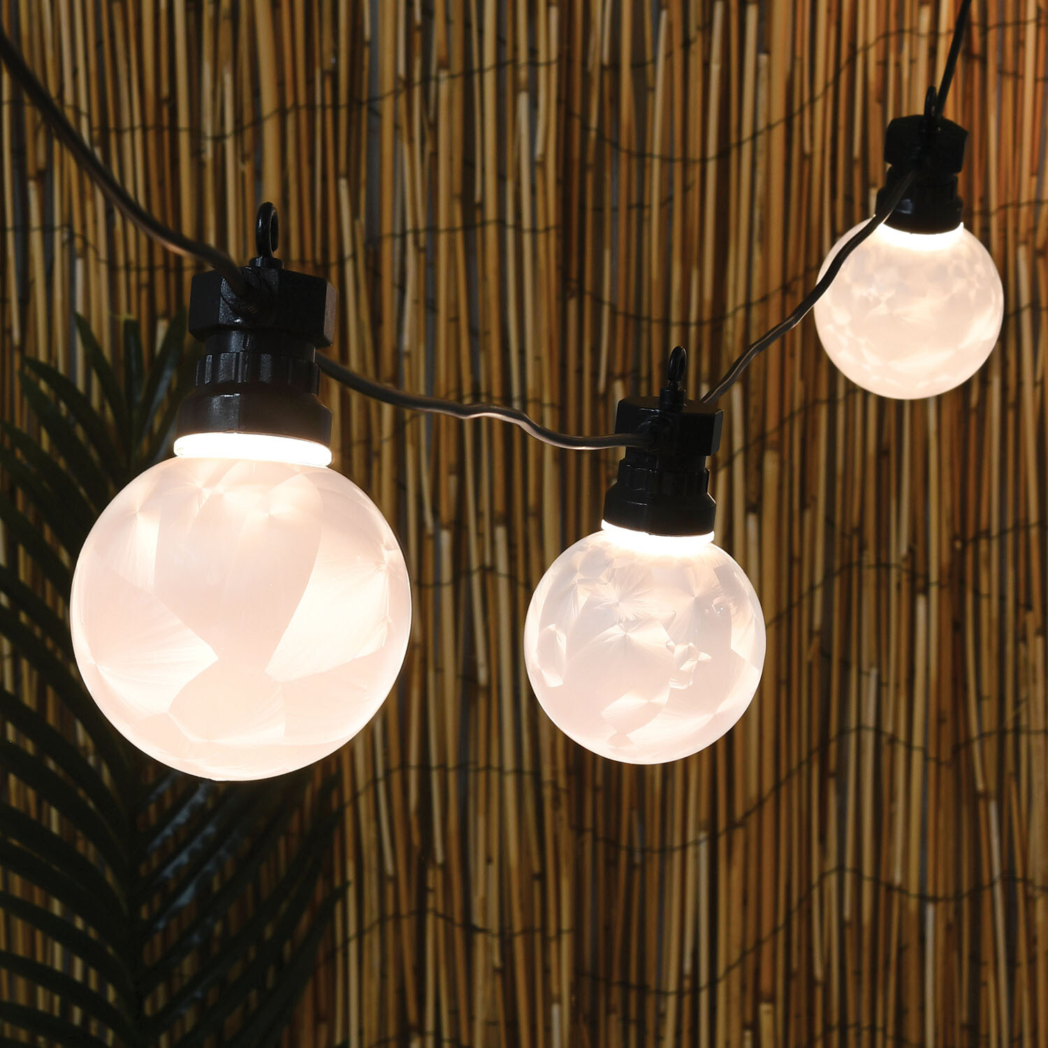 Marble Effect Indoor and Outdoor String Light - Black Image 1