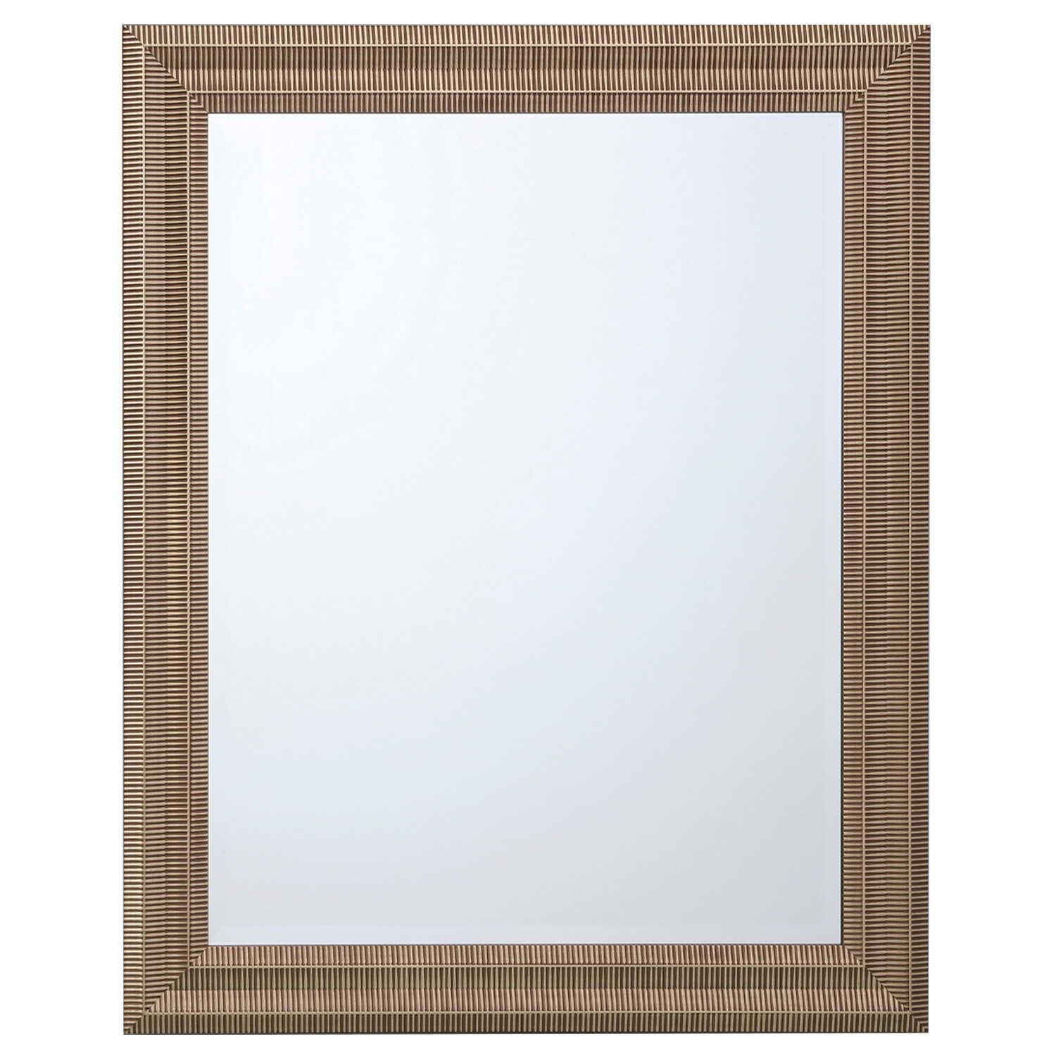 Kalani Gold Brushed Step Wall Mirror Image