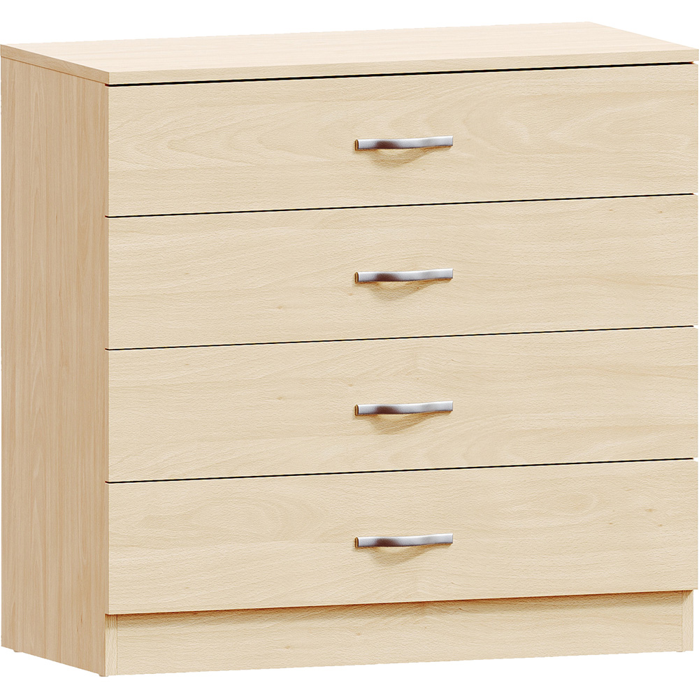 VIDA DESIGNS Riano 4 Drawer Pine Chest of Drawers Image 2