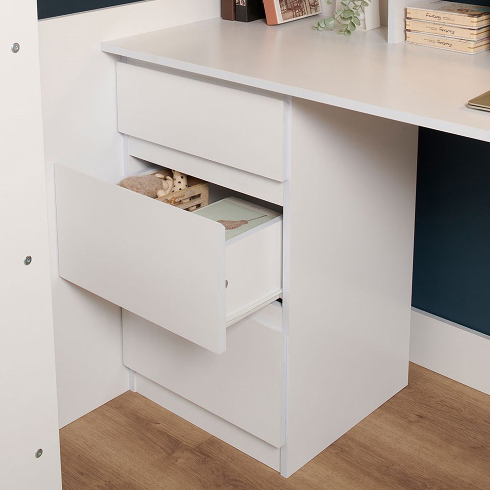 Flair Harper Single High Sleeper Bed with Desk Wardrobe and Storage Image 4