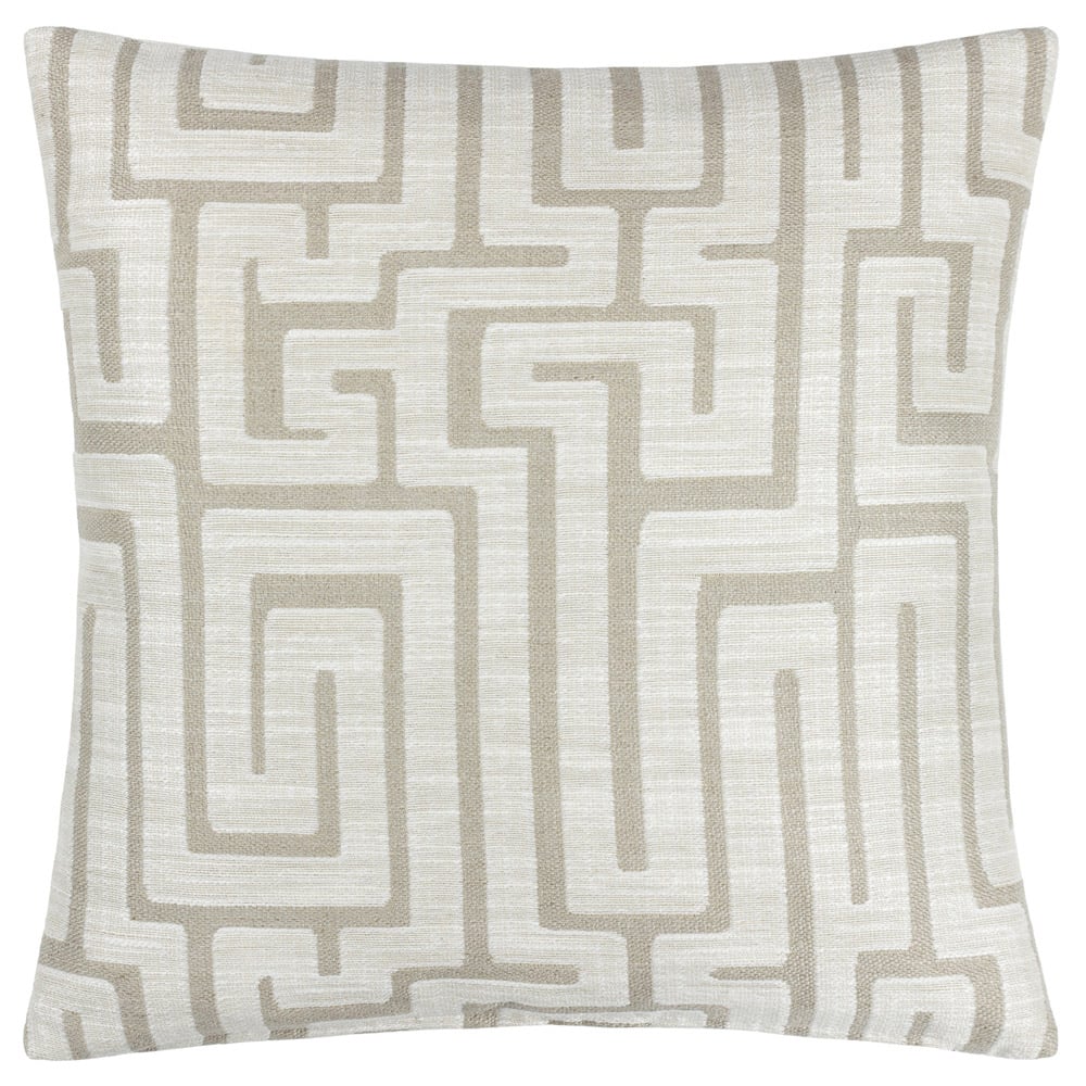 Hoem Lauder Ecru Jacquard Cushion Image 1