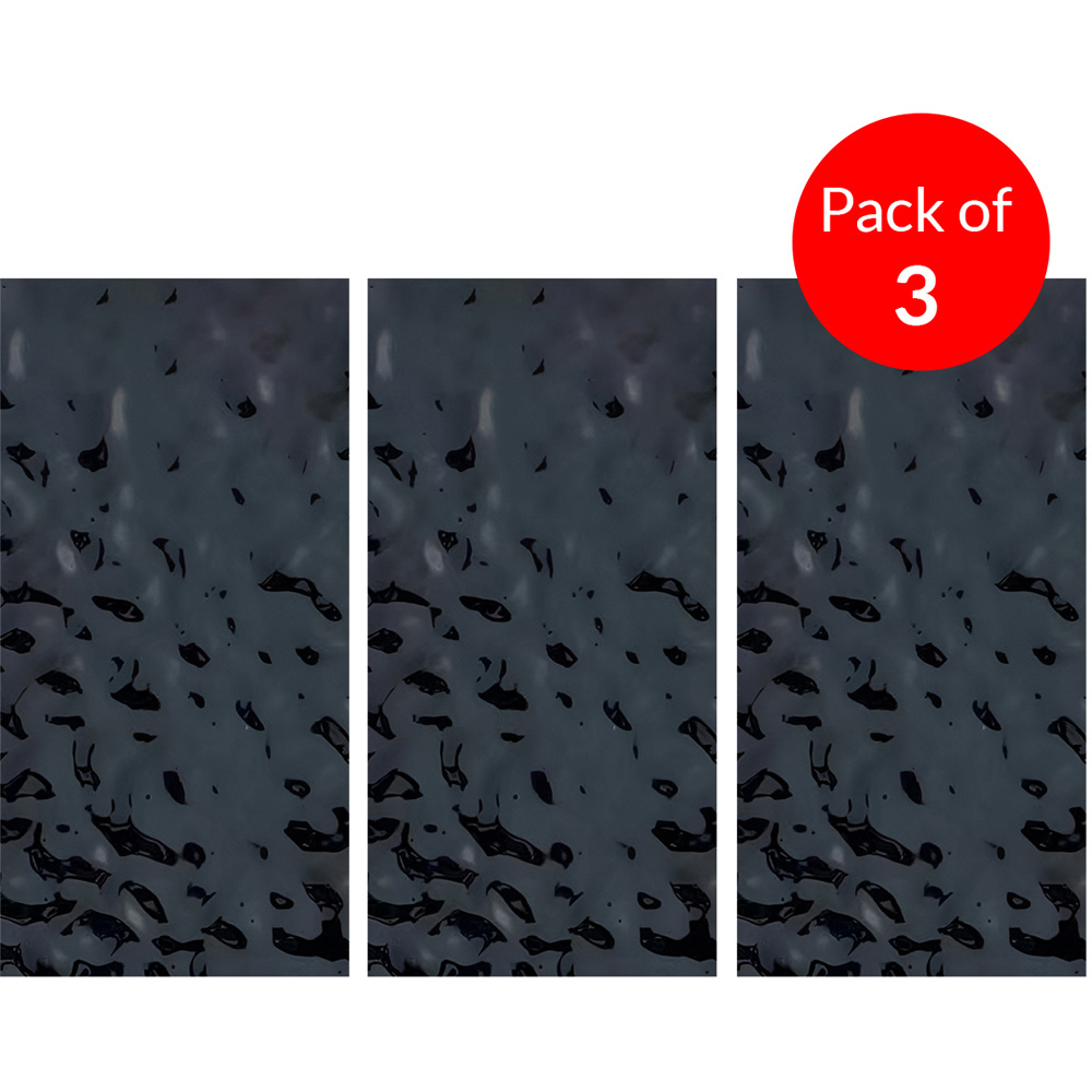 Britwall Black Wave Pattern Metallic Finish WPC Wall Panel 2440 x 1220mm 3 Pack Image 3
