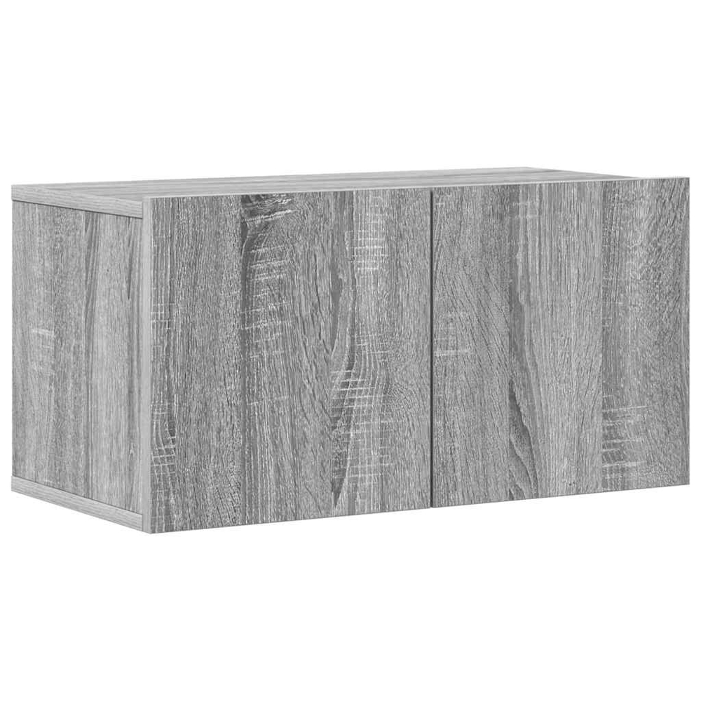 vidaXL 7 Door Grey Sonoma Wall Mounted TV Cabinet Image 6