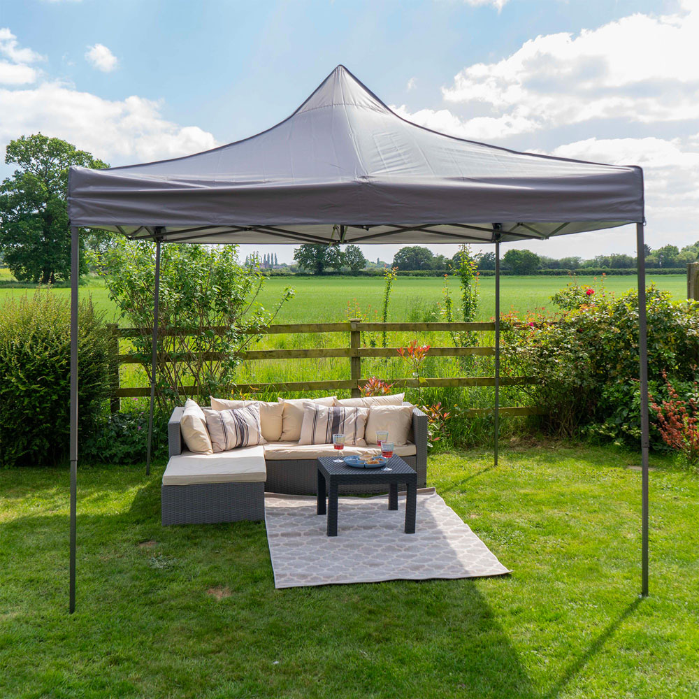 Jack Stonehouse 3 x 3m Dark Grey Pop Up Gazebo Image 4