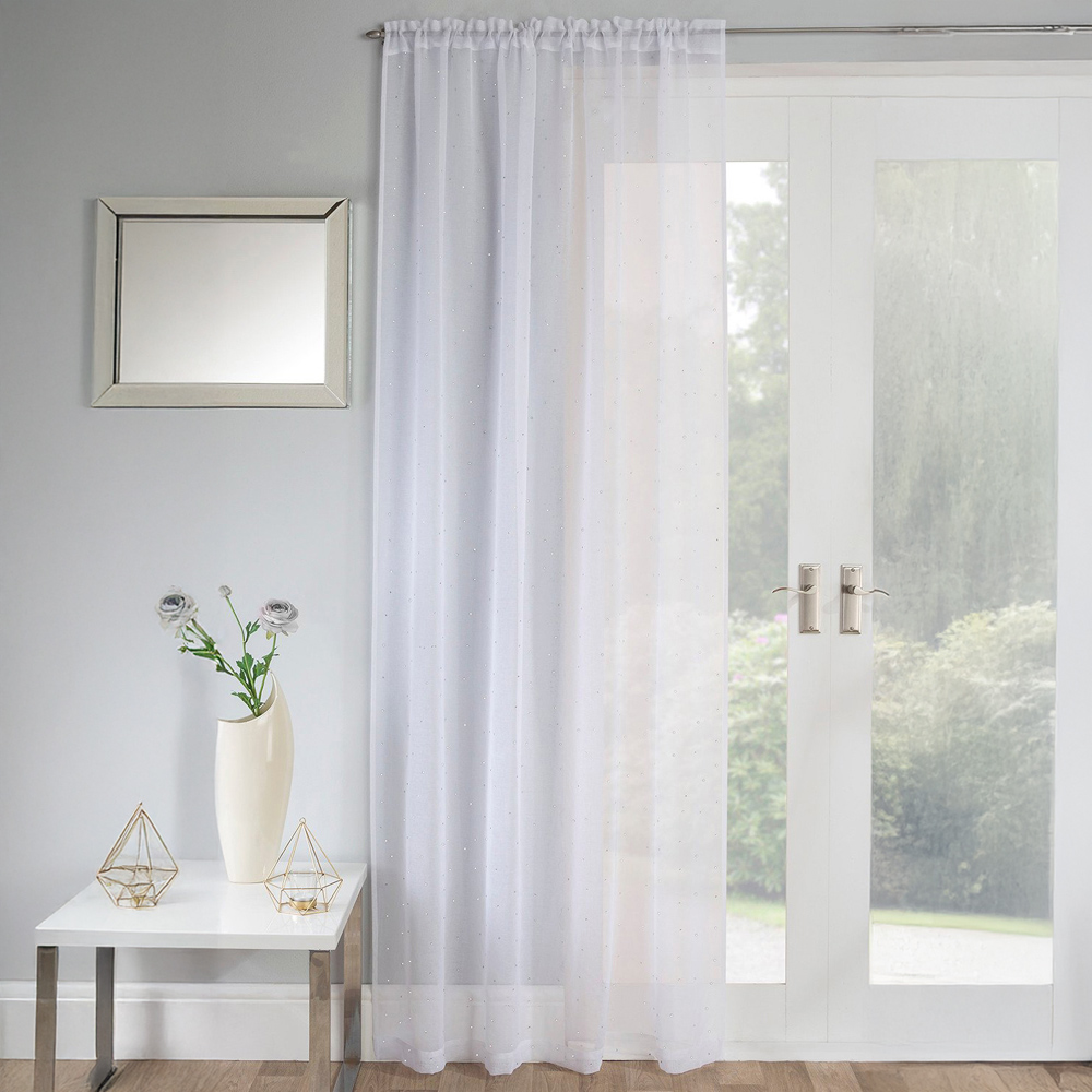 White Jewel Curatin Panel 183 x 140cm Image 1