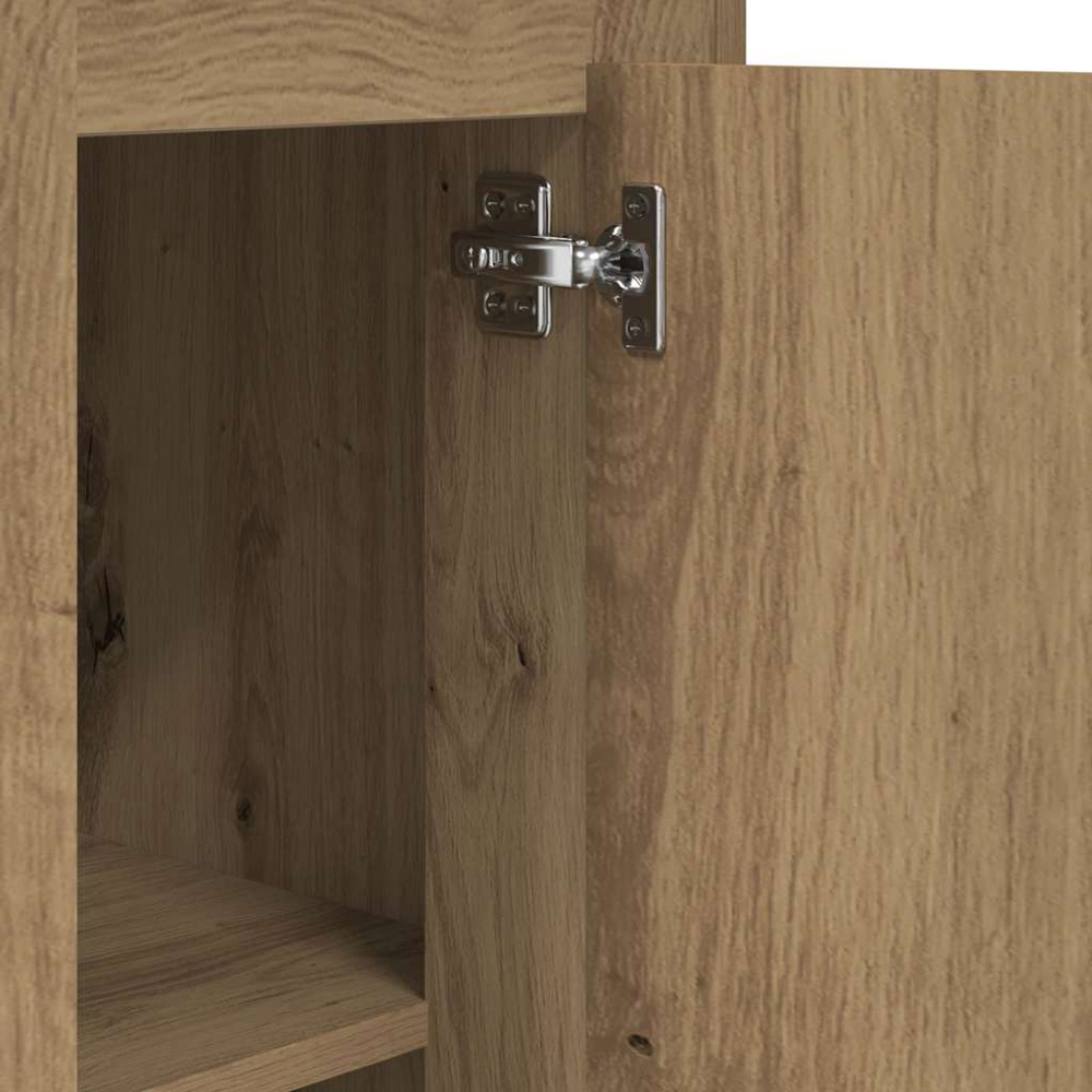 vidaXL Single Door Single Drawer Artisan Oak Highboard Image 9