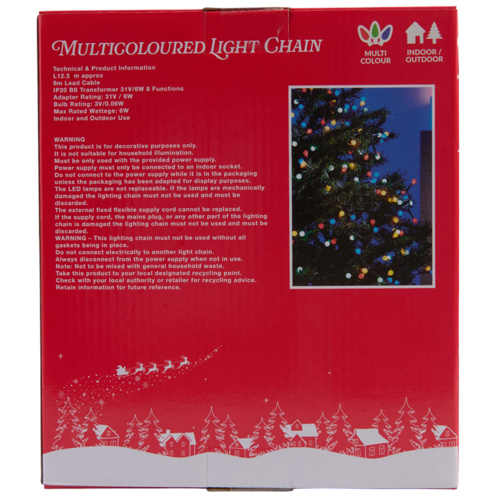 Winter Wonderland Multicolour 500 LED Light Chain Image 2