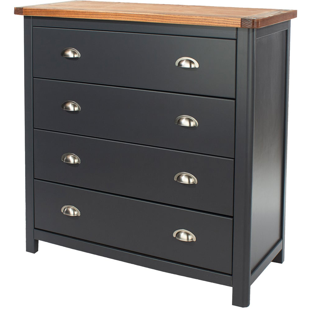 Core Products Dunkeld 4 Drawer Midnight Blue Chest of Drawers Image 2