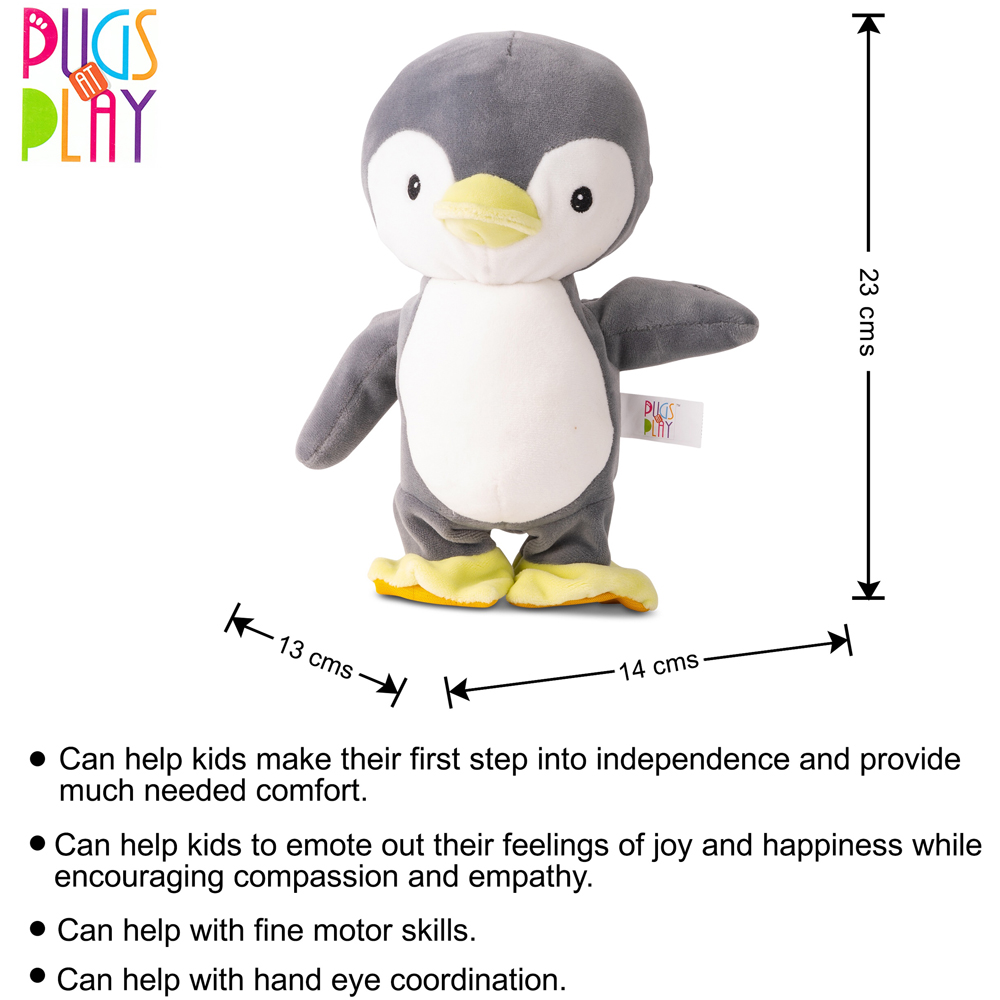 Pugs at Play Snowy Interactive Walking and Talking Penguin Plush Soft Toy Image 8