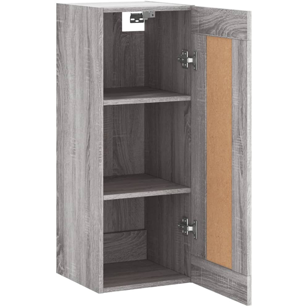 vidaXL Single Door Grey Sonoma Wall Mounted Cabinet Image 7