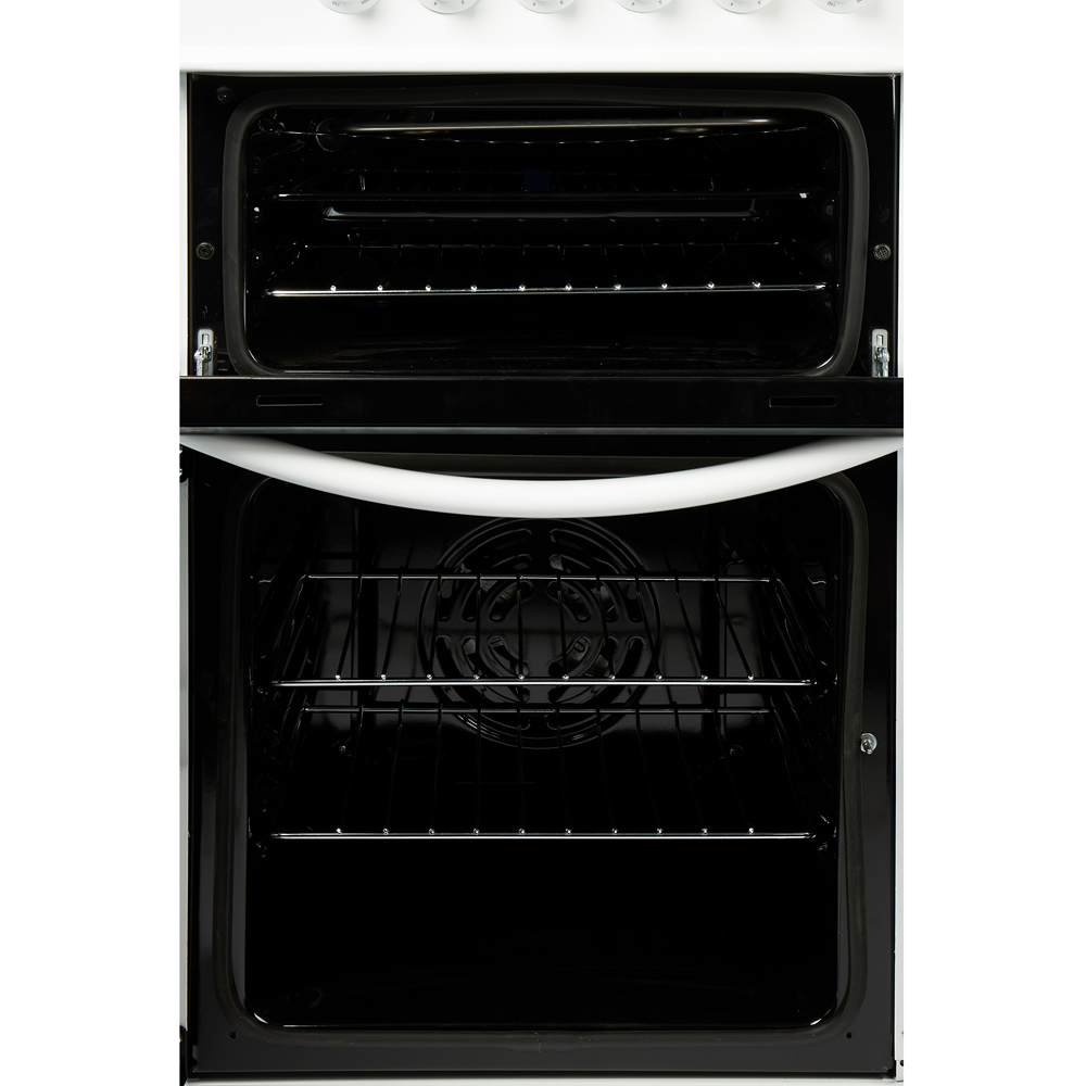 Haden HE50DOMW White Ceramic 23 and 51L Double Oven Electric Cooker 50cm Image 5