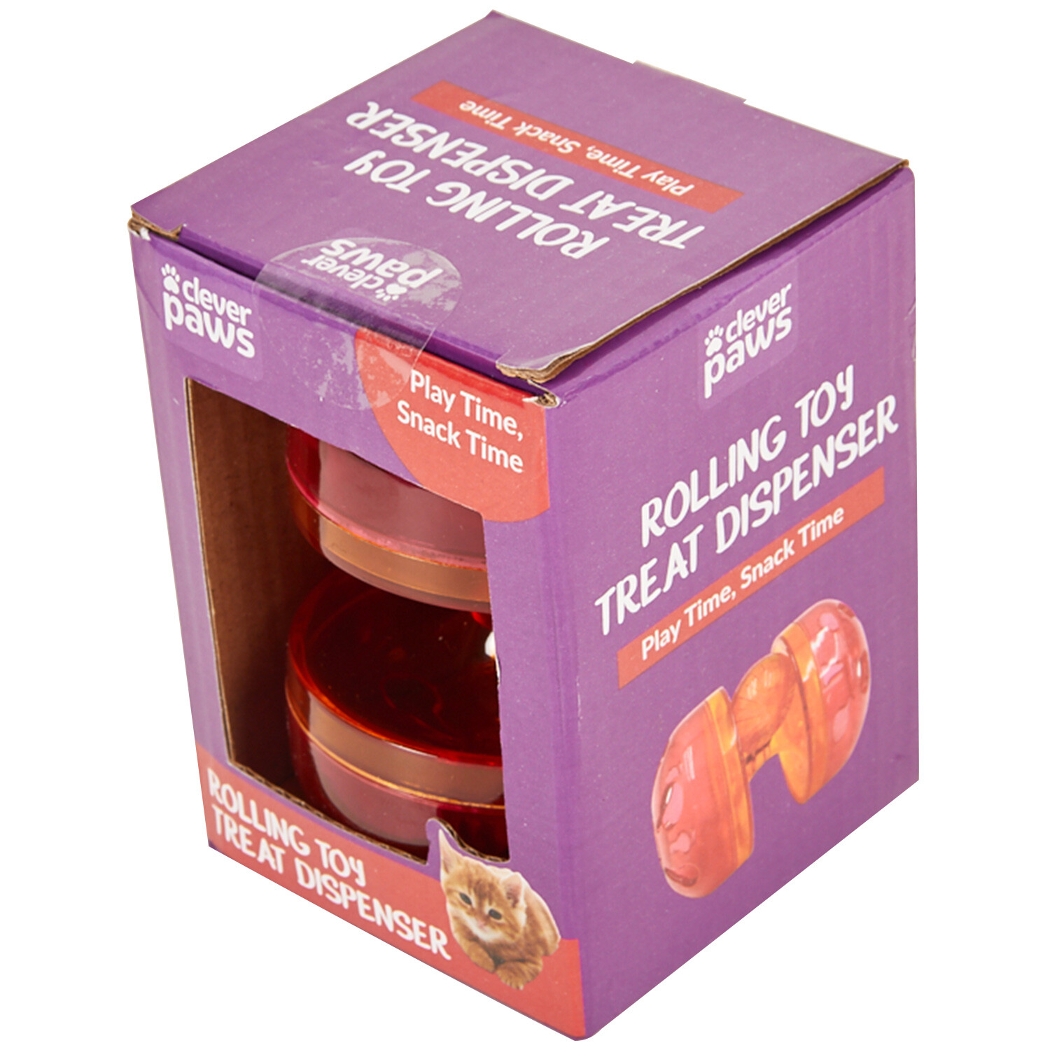 Rolling Toy Treat Dispenser - Purple Image 4