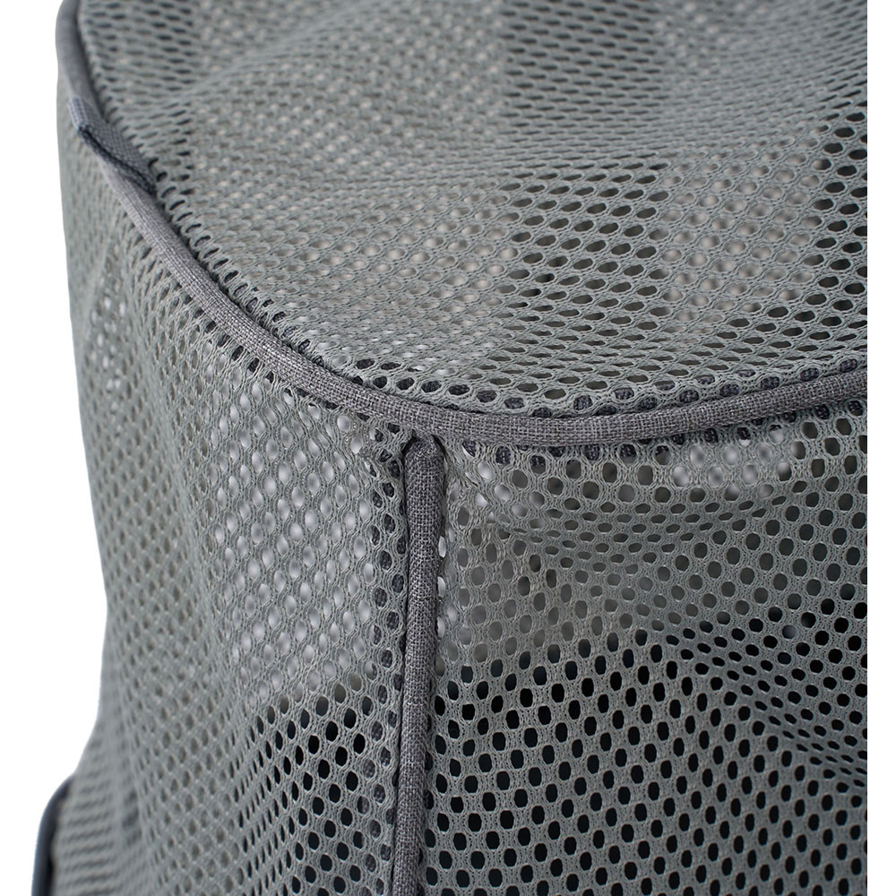 H&O Direct 31.5 x 35.5 x 50cm Light Grey Mesh Expandable Pet Carrier Backpack Image 5