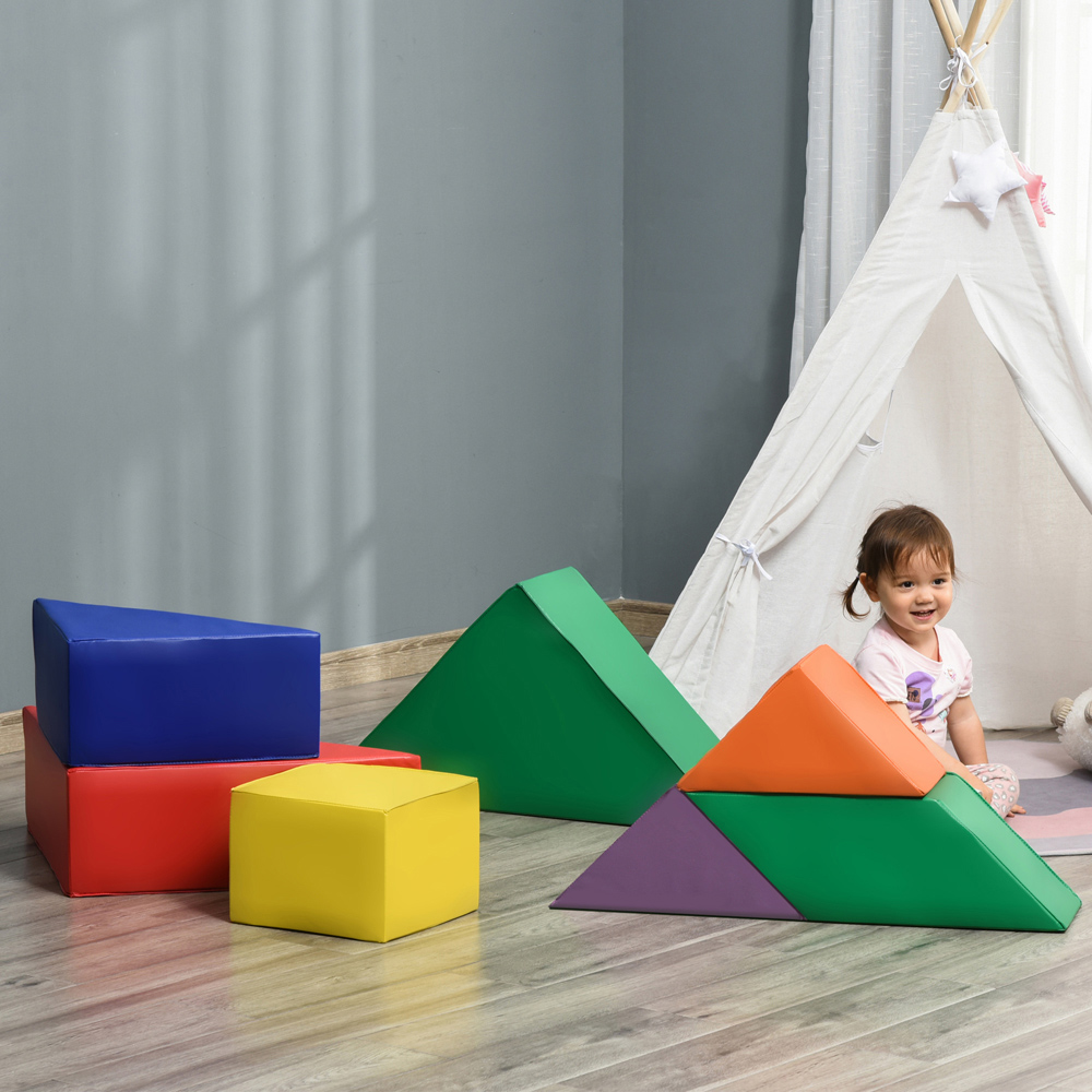 Tommy Toys Kids 7 Piece Soft Puzzle Blocks Play Set Image 2