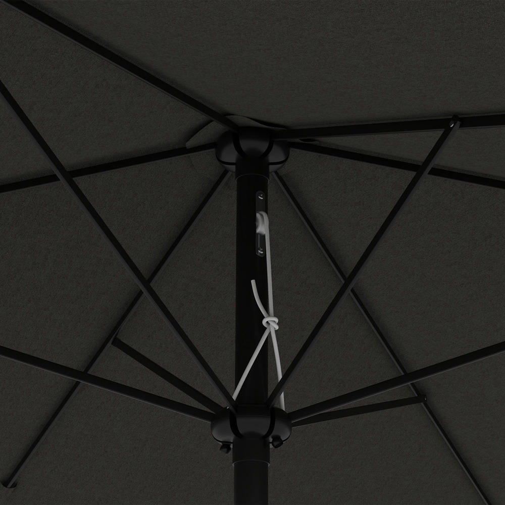 Outsunny Dark Grey Crank and Tilt Parasol 2 x 3m Image 3