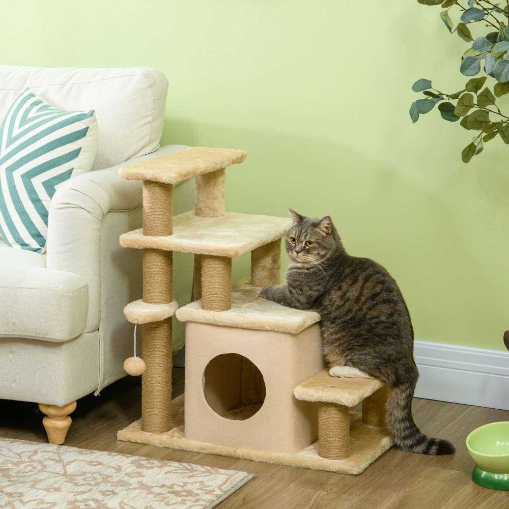 PawHut Dog Stairs for Bed with Detachable Cover Image 2