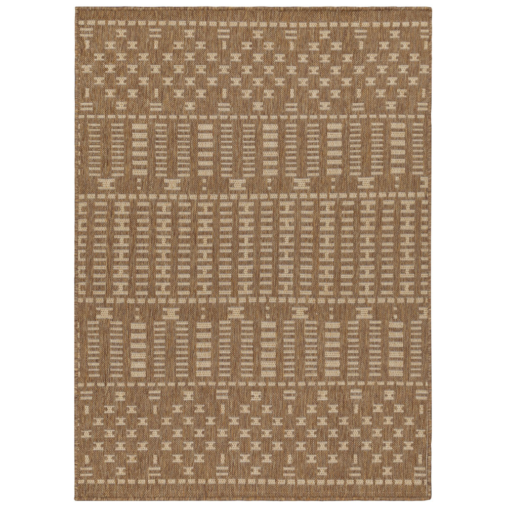 Yard Seagrove Natural Jute Effect Indoor and Outdoor Rug 120 x 120cm Image 1