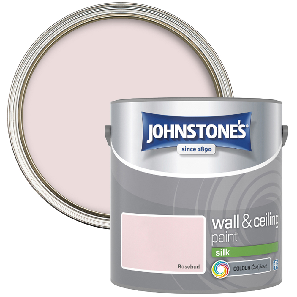 Johnstone's Walls & Ceilings Rosebud Silk Emulsion Paint 2.5L Image 1