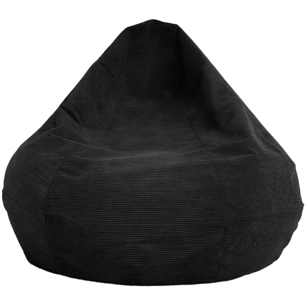 Kaikoo Areya Grey Cord Drum Bean Bag XL Image 1