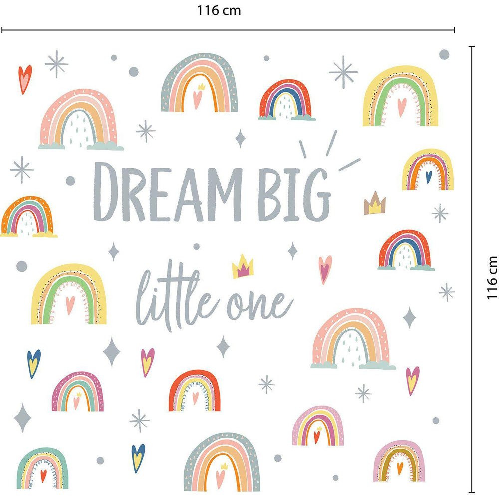 Walplus Hand Drawn Rainbows Self Adhesive Wall Stickers Image 5