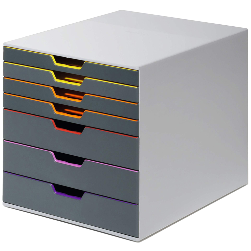 Durable VARICOLOR A4+ 7 Drawer Colour Coded Desk Organiser Image 1