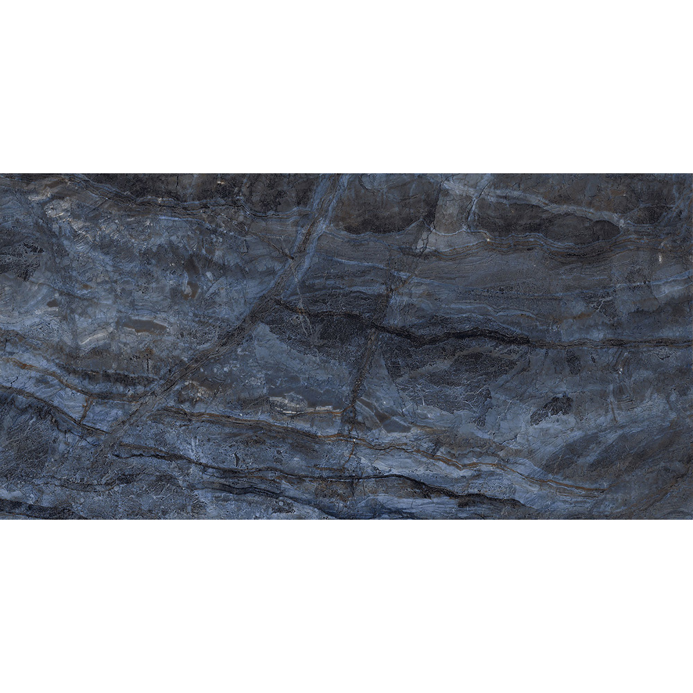 Top Ceramics Blue Marble Effect High Gloss Porcelain Wall Tile 1200 x 600mm Image 7