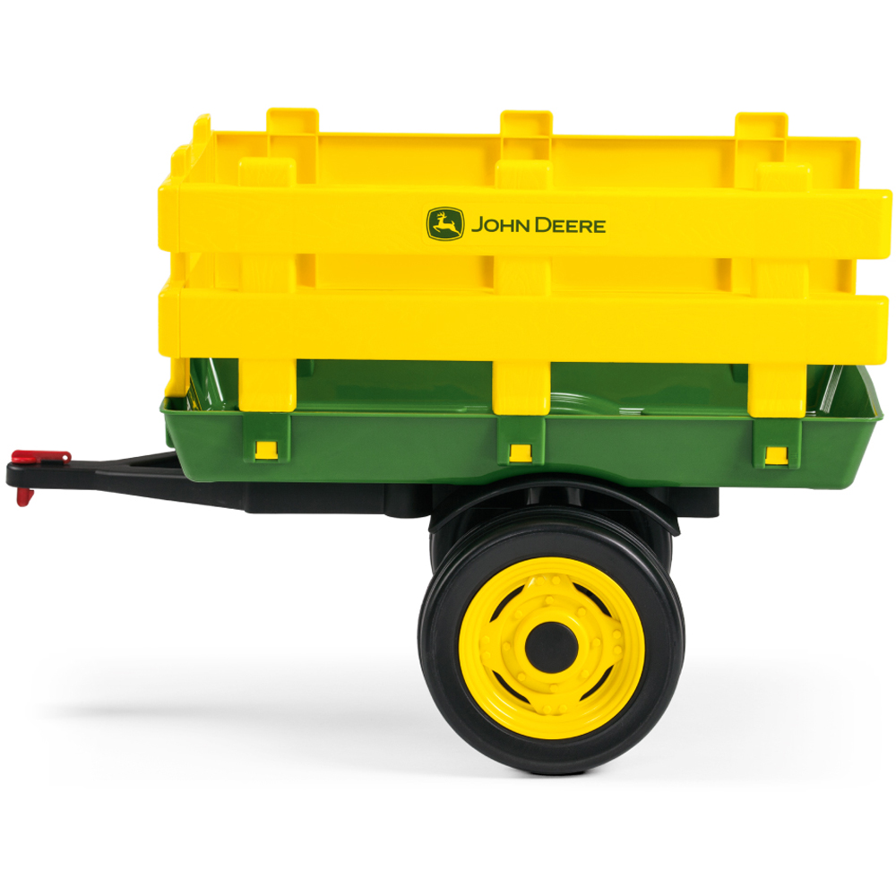 PEG John Deere Stake-Side Trailer with Removable Sides Green and Yellow Image 2