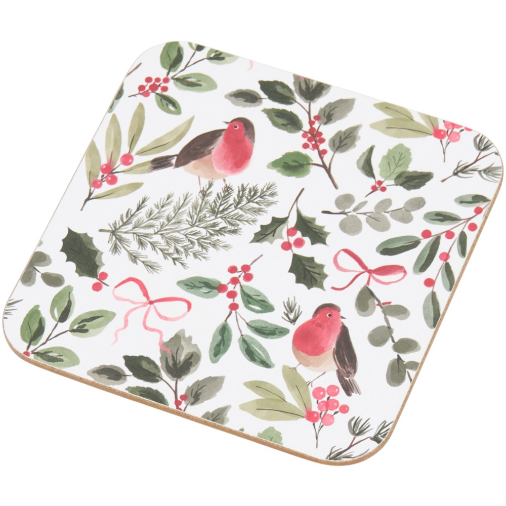 Festive Robin Placemat and Coaster Set Image 6