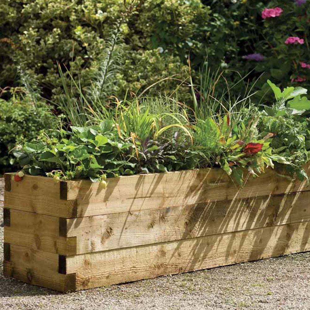 Forest Garden Timber Caledonian Trough Raised Bed Image 2