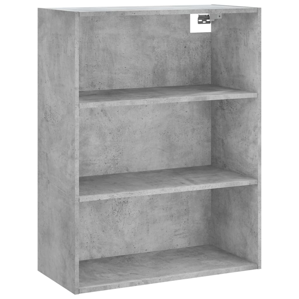 vidaXL Single Door 3 Drawer 3 Shelf Concrete Grey Highboard Image 5