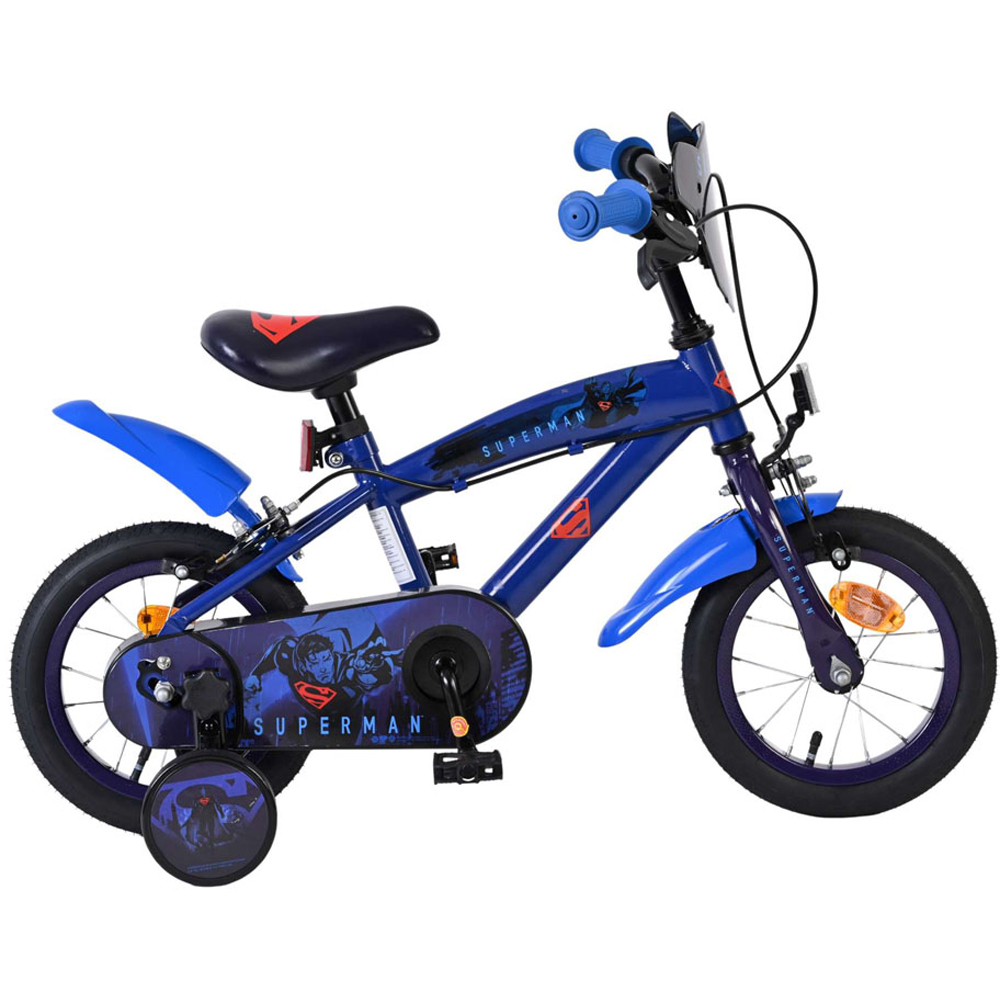 Volare DC Comics Superman Kids 12 inch Multicolour Bike with Stabilisers Image 6