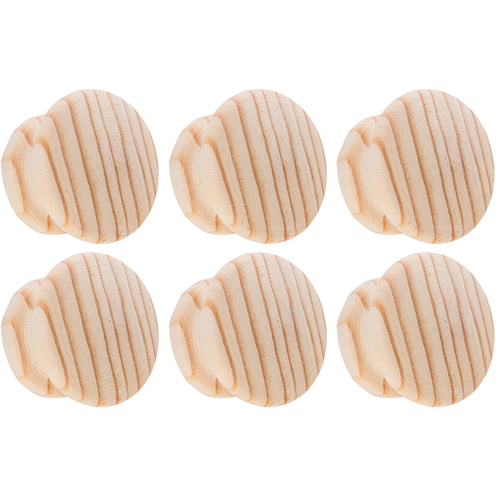 Hiatt Pine Ring Knob 6 Pack Image 1