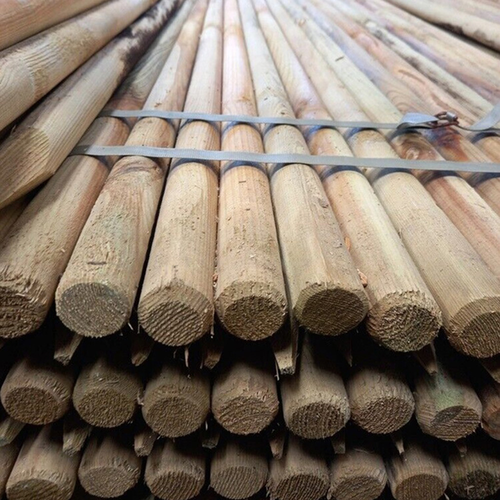Inspirational Gifting Round Wooden Fence Post 1.8m x 40mm 15 Pack Image 5