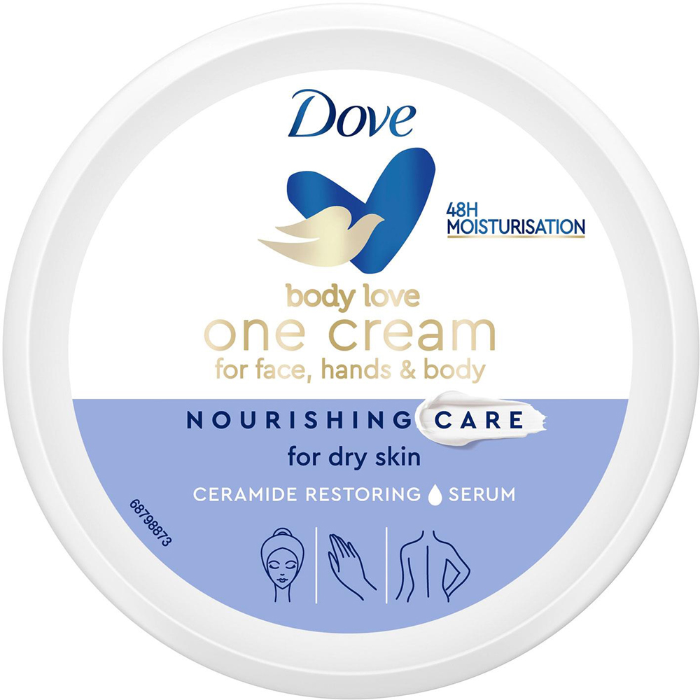 Dove Face Hands and Body 48H Nourishing Care One Cream 250ml 3 Pack Image 3