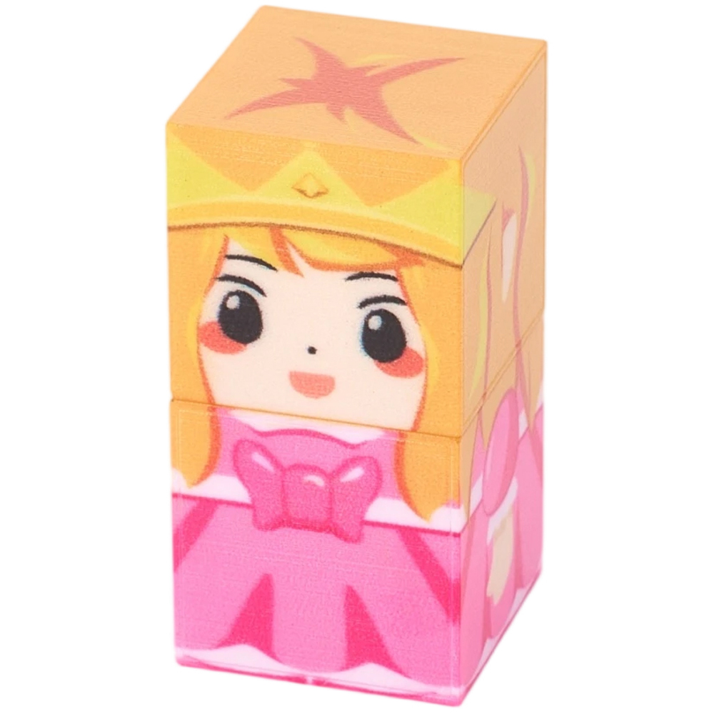H&O Direct 100 Piece Cherry Blossom Princess Magnetic Building Block Cube Set Image 5