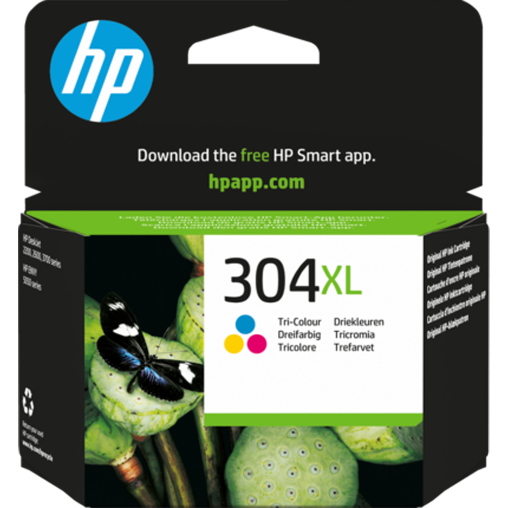 HP 304XL Tricolour Inkjet Cartridge Image