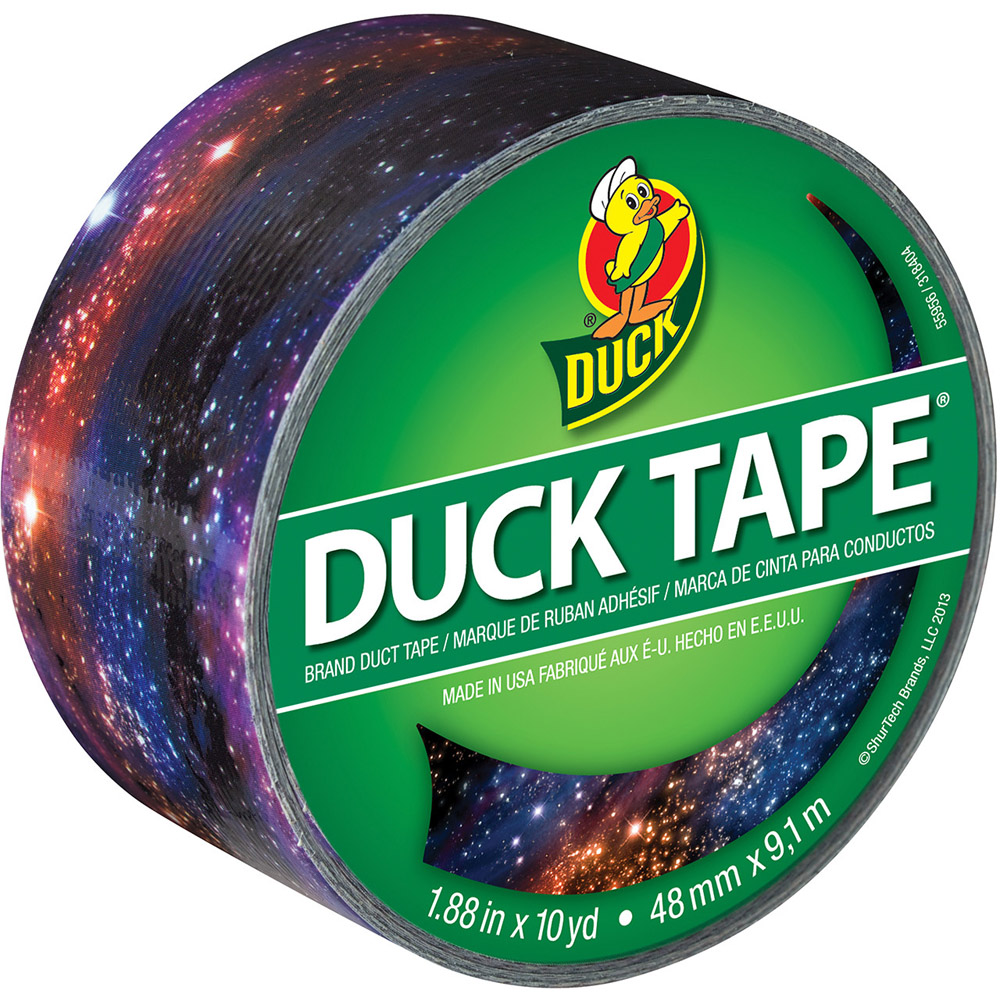 Duck 48mm x 9.1m Galaxy Printed Duct Tape Image 1
