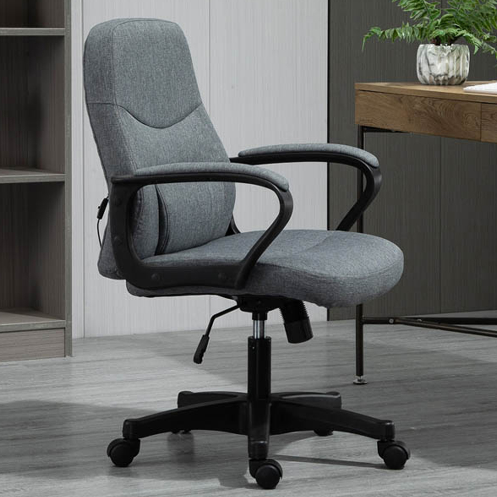 Portland Grey Swivel Massage Office Chair Image 1