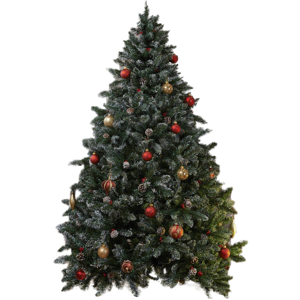 Oxford 6.5ft Berry and Cone Christmas Tree  - Green Image 1