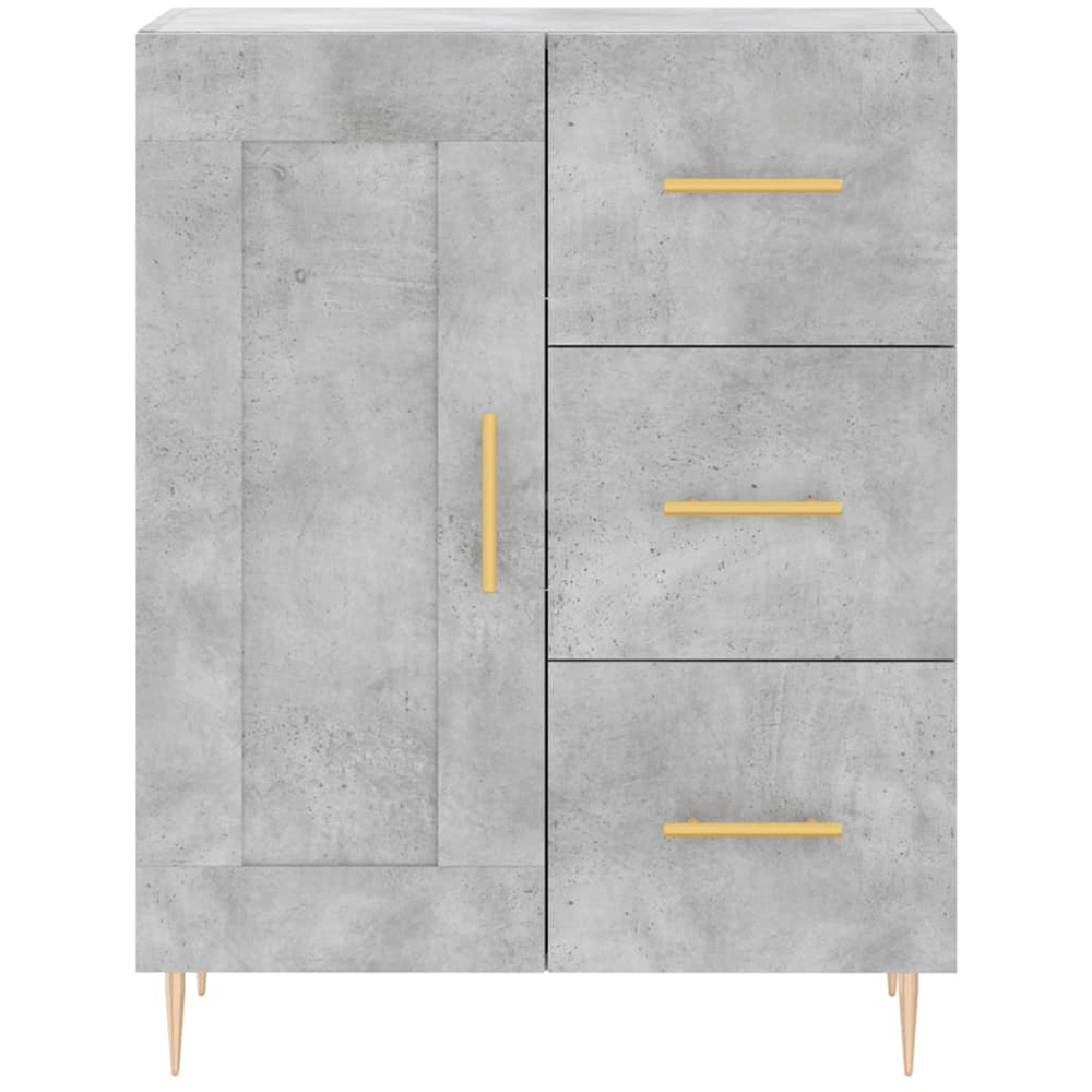 vidaXL 3 Door 3 Drawer Concrete Grey Highboard Image 8